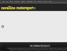 Tablet Screenshot of cavallinomotorsport.com